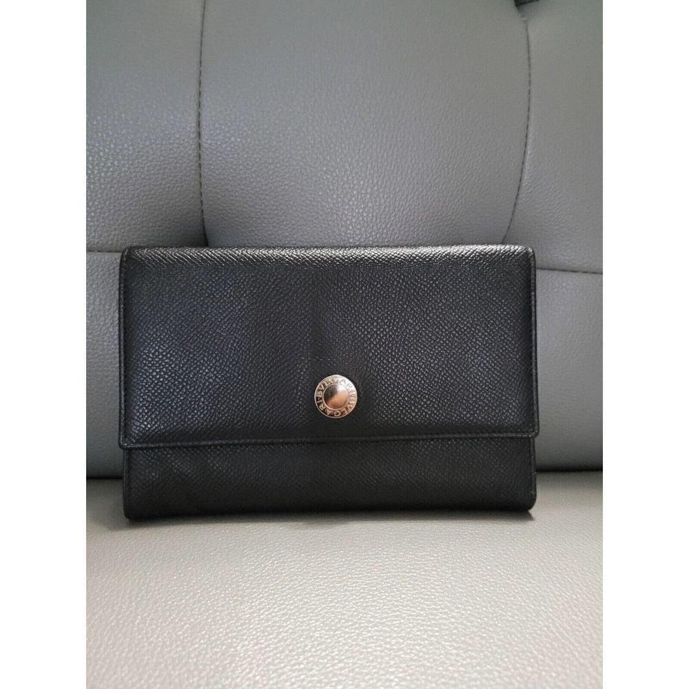 BVLGARI Leather Trifold Wallet /S0288